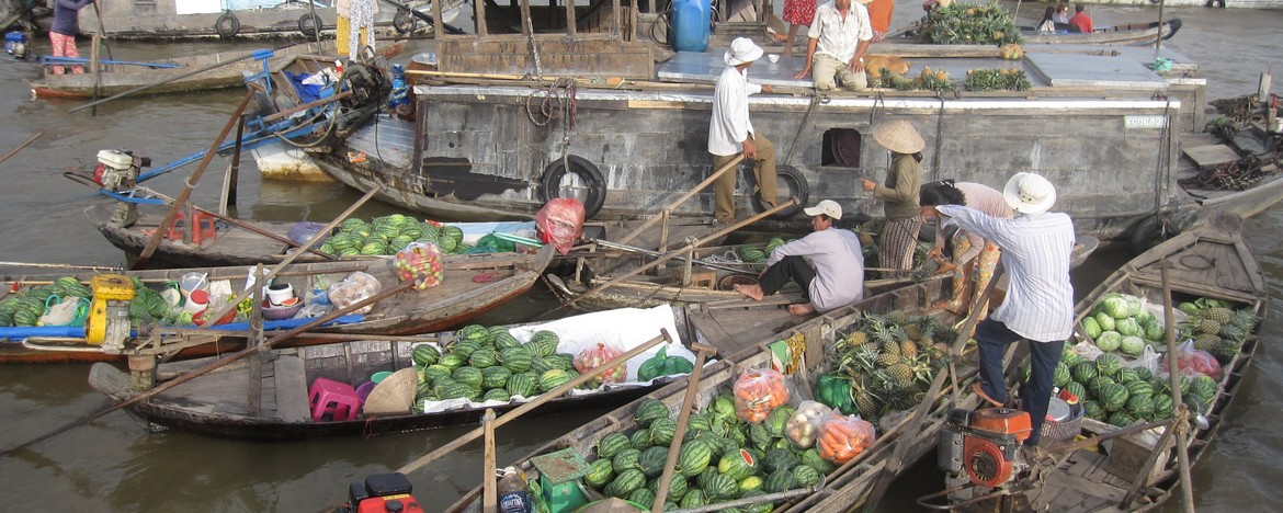 Mekong Delta floating market